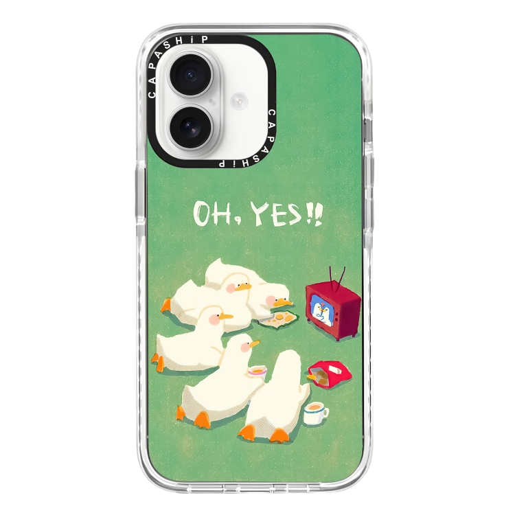 For iPhone 16 Plus Simple Illustration Pattern Full Coverage Phone Case(Watch TV Duck)
For iPhone 16 Plus Simple Illustration Pattern Full Coverage Phone Case(Watch TV Duck)