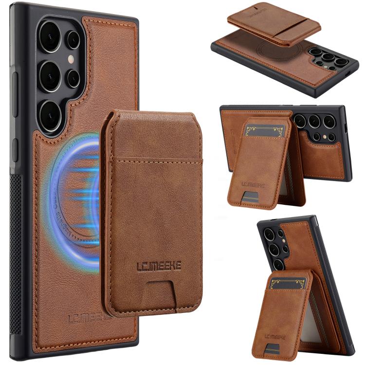 For Samsung Galaxy S26 Ultra 5G LC.IMEEKE L3 Series Detachable RFID Card Bag Magsafe Phone Case(Brown)
For Samsung Galaxy S26 Ultra 5G LC.IMEEKE L3 Series Detachable RFID Card Bag Magsafe Phone Case(Brown)