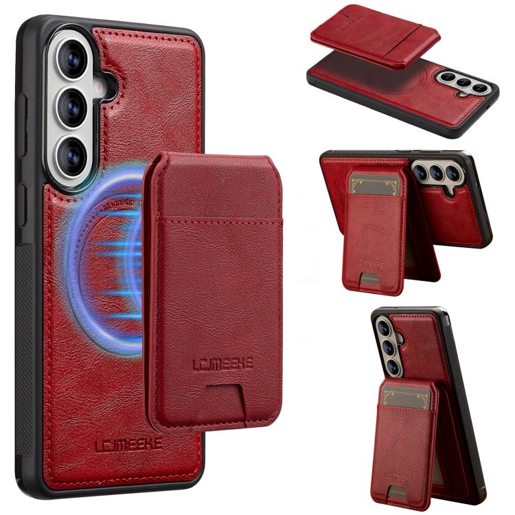 For Samsung Galaxy S26+ 5G LC.IMEEKE L3 Series Detachable RFID Card Bag Magsafe Phone Case(Red)
For Samsung Galaxy S26+ 5G LC.IMEEKE L3 Series Detachable RFID Card Bag Magsafe Phone Case(Red)