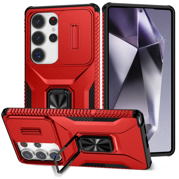 For Samsung Galaxy S25 Ultra 5G Sliding Camshield Holder Phone Case(Red)
For Samsung Galaxy S25 Ultra 5G Sliding Camshield Holder Phone Case(Red)