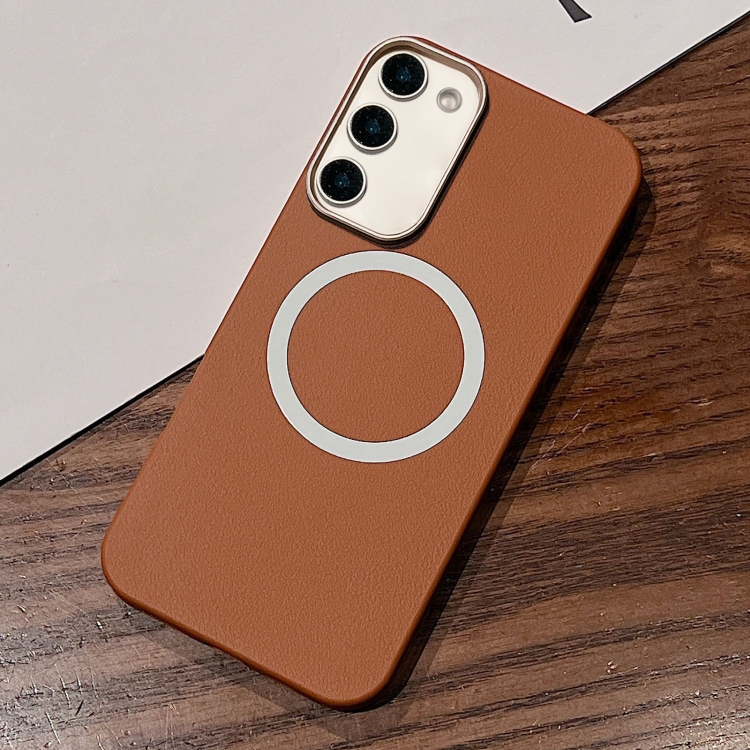 For Samsung Galaxy S20 FE Leather Texture Design MagSafe Full Coverage Phone Case(Brown)
For Samsung Galaxy S20 FE Leather Texture Design MagSafe Full Coverage Phone Case(Brown)