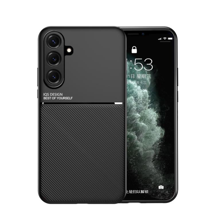 For Samsung Galaxy S26 5G Classic Tilt Strip Grain Magnetic PC Hybrid TPU Phone Case(Black)
For Samsung Galaxy S26 5G Classic Tilt Strip Grain Magnetic PC Hybrid TPU Phone Case(Black)
