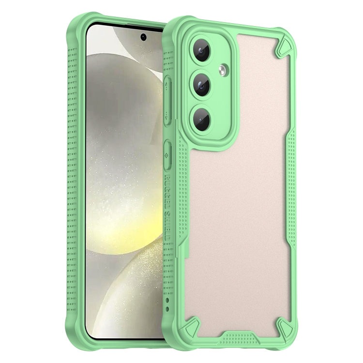 For Samsung Galaxy S25 5G Armor Glaze PC Hybrid TPU Phone Case(Green)
For Samsung Galaxy S25 5G Armor Glaze PC Hybrid TPU Phone Case(Green)