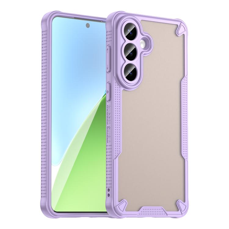For Samsung Galaxy S26+ 5G Armor Glaze PC Hybrid TPU Phone Case(Purple)
For Samsung Galaxy S26+ 5G Armor Glaze PC Hybrid TPU Phone Case(Purple)