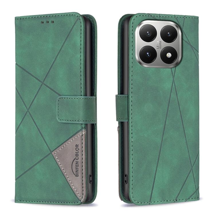 For Xiaomi 15T 5G Magnetic Buckle Rhombus Texture Leather Phone Case(Green)
For Xiaomi 15T 5G Magnetic Buckle Rhombus Texture Leather Phone Case(Green)