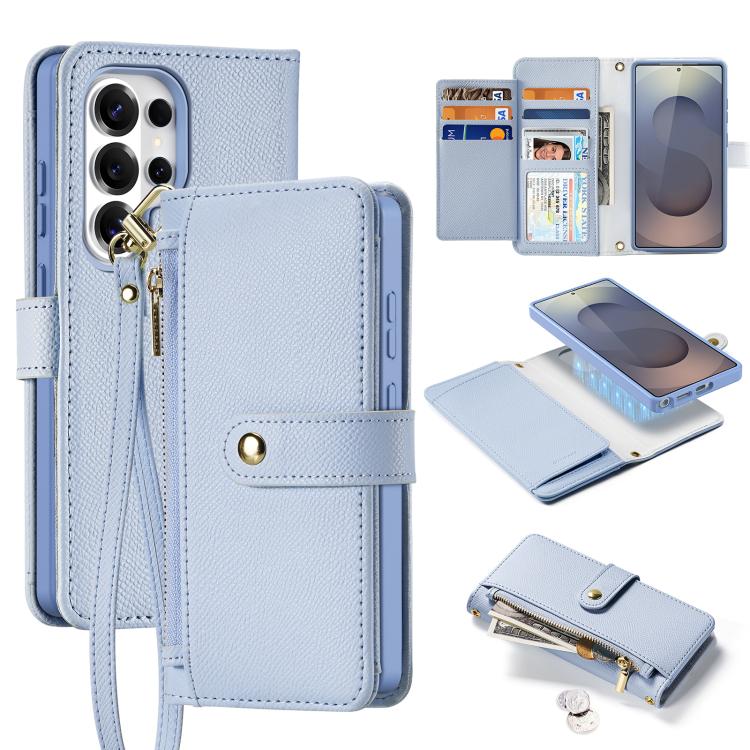 For Samsung Galaxy S26 Ultra 5G DUX DUCIS Lawa Series 2 in 1 Wallet Zipper Detachable MagSafe Phone Case with Lanyard(Light Blue)
For Samsung Galaxy S26 Ultra 5G DUX DUCIS Lawa Series 2 in 1 Wallet Zipper Detachable MagSafe Phone Case with Lanyard(Light Blue)
