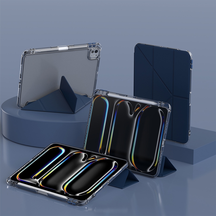 For iPad Pro 13 2024 mutural Y-Shape Deformation Leather Tablet Case(Navy Blue)
For iPad Pro 13 2024 mutural Y-Shape Deformation Leather Tablet Case(Navy Blue)