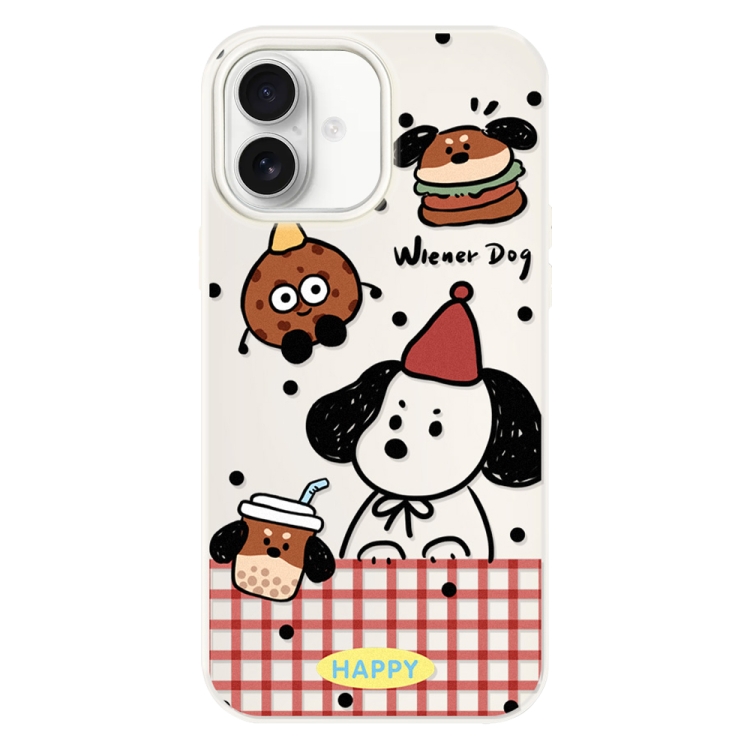 For iPhone 16 Plus Skin Feeling Jelly TPU Hybrid PC Phone Case(Hamburger Dachshund Beige)
For iPhone 16 Plus Skin Feeling Jelly TPU Hybrid PC Phone Case(Hamburger Dachshund Beige)