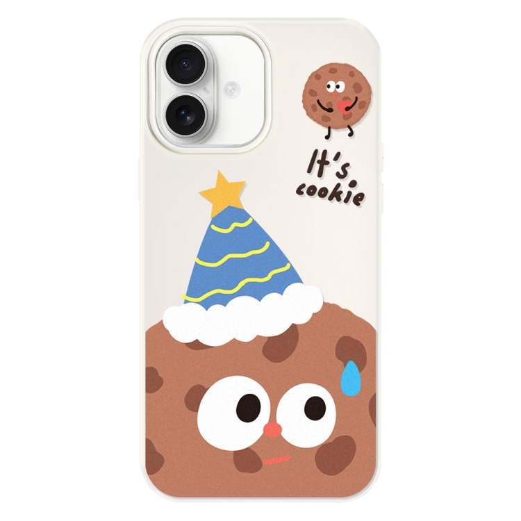 For iPhone 16 Plus Skin Feeling Jelly TPU Hybrid PC Phone Case(Celebration Cookies White)
For iPhone 16 Plus Skin Feeling Jelly TPU Hybrid PC Phone Case(Celebration Cookies White)