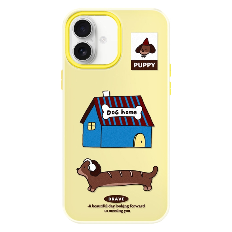 For iPhone 16 Plus Skin Feeling Jelly TPU Hybrid PC Phone Case(Dog House Yellow)
For iPhone 16 Plus Skin Feeling Jelly TPU Hybrid PC Phone Case(Dog House Yellow)