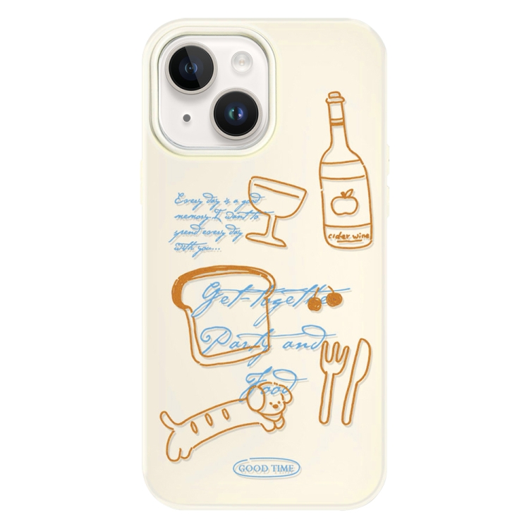 For iPhone 15 Skin Feeling Jelly TPU Hybrid PC Phone Case(Party Line Dog White)
For iPhone 15 Skin Feeling Jelly TPU Hybrid PC Phone Case(Party Line Dog White)