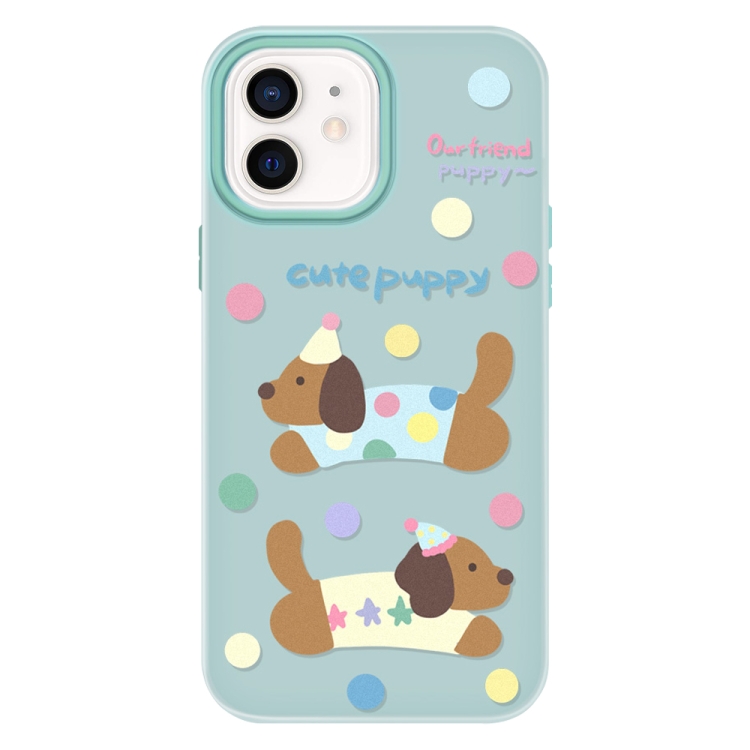 For iPhone 12 Skin Feeling Jelly TPU Hybrid PC Phone Case(Cute Puppy Light Green)
For iPhone 12 Skin Feeling Jelly TPU Hybrid PC Phone Case(Cute Puppy Light Green)