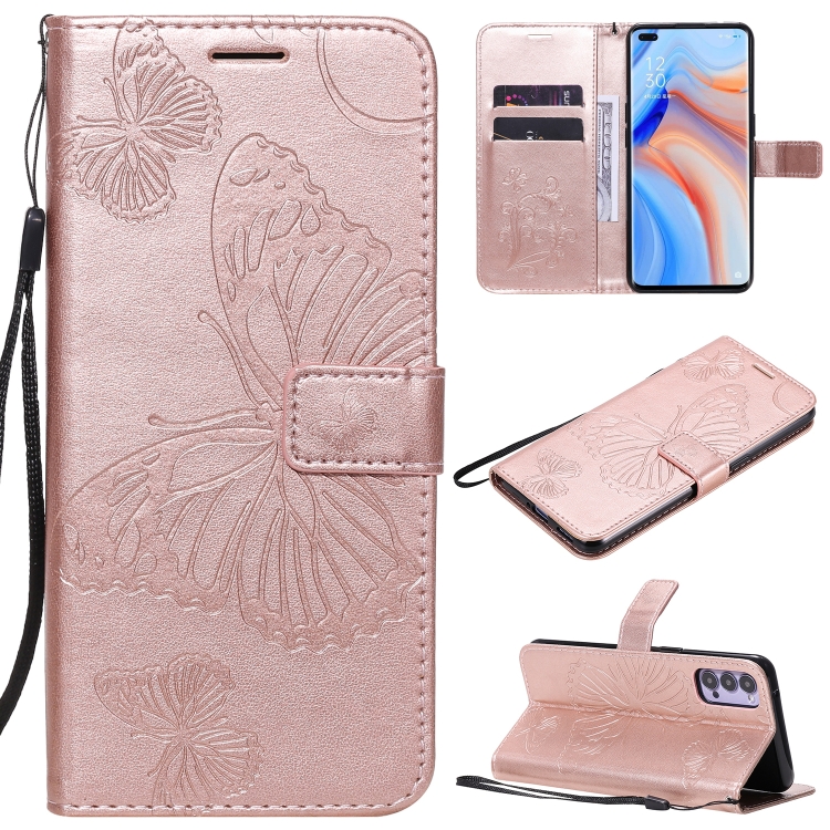 For OPPO Reno4 5G 3D Butterflies Embossing Pattern Horizontal Flip Leather Case with Holder & Card Slot & Wallet & Lanyard(Rose Gold)
For OPPO Reno4 5G 3D Butterflies Embossing Pattern Horizontal Flip Leather Case with Holder & Card Slot & Wallet & Lanyard(Rose Gold)
