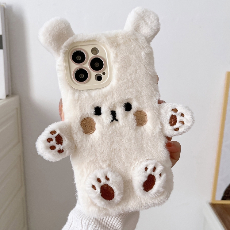 For iPhone 14 Pro 3D Smiling Little Bear Plush Phone Case(White)
For iPhone 14 Pro 3D Smiling Little Bear Plush Phone Case(White)