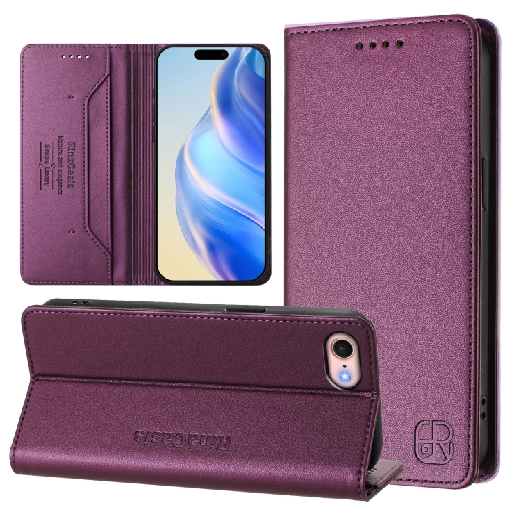 For iPhone 7 / 8 / SE 2022 RC01 Dual-Folded Magnetic Suction RFID Leather Phone Case(Violet)
For iPhone 7 / 8 / SE 2022 RC01 Dual-Folded Magnetic Suction RFID Leather Phone Case(Violet)