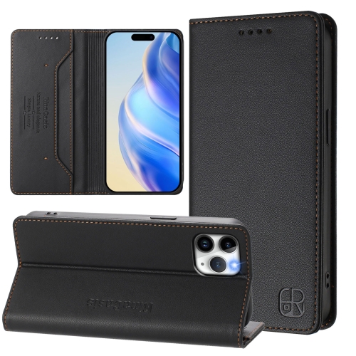 For iPhone 11 Pro Max RC01 Dual-Folded Magnetic Suction RFID Leather Phone Case(Black)
For iPhone 11 Pro Max RC01 Dual-Folded Magnetic Suction RFID Leather Phone Case(Black)