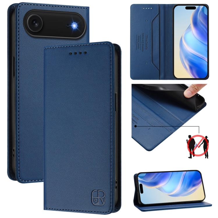 For iPhone Air RC01 Dual-Folded Magnetic Suction RFID Leather Phone Case(Dark Blue)
For iPhone Air RC01 Dual-Folded Magnetic Suction RFID Leather Phone Case(Dark Blue)