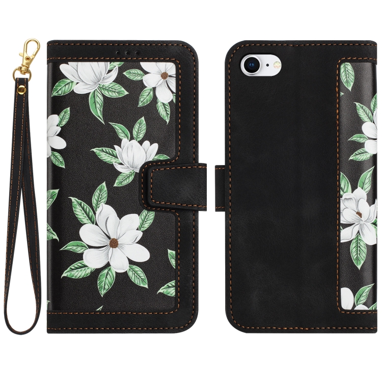 For iPhone SE 2022 / 2020 Floral Pattern Leather Phone Case with Lanyard(Black)
For iPhone SE 2022 / 2020 Floral Pattern Leather Phone Case with Lanyard(Black)