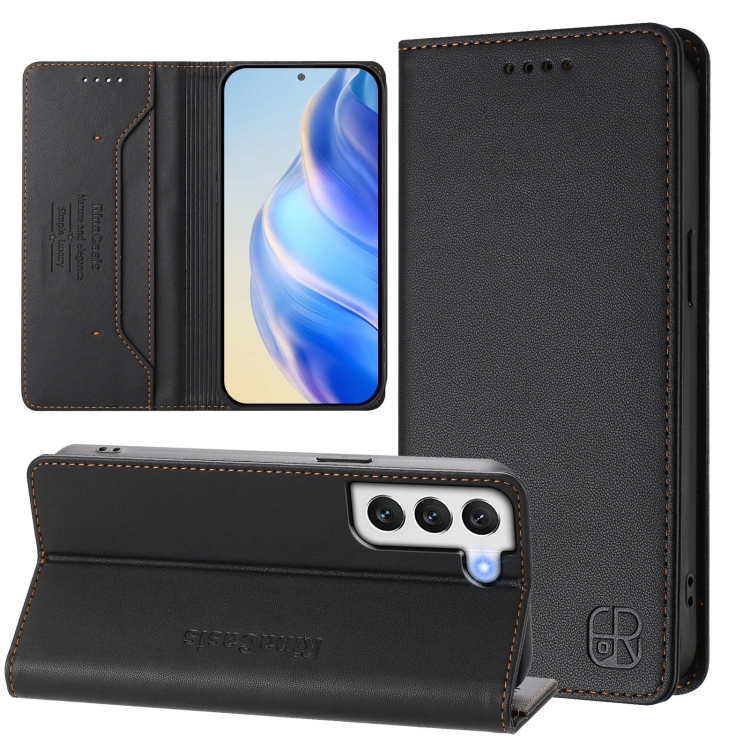 For Samsung Galaxy S21 5G RC01 Dual-Folded Magnetic Suction RFID Leather Phone Case(Black)
For Samsung Galaxy S21 5G RC01 Dual-Folded Magnetic Suction RFID Leather Phone Case(Black)