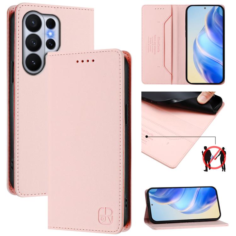 For Samsung Galaxy S26 Ultra 5G RC01 Dual-Folded Magnetic Suction RFID Leather Phone Case(Pink)
For Samsung Galaxy S26 Ultra 5G RC01 Dual-Folded Magnetic Suction RFID Leather Phone Case(Pink)
