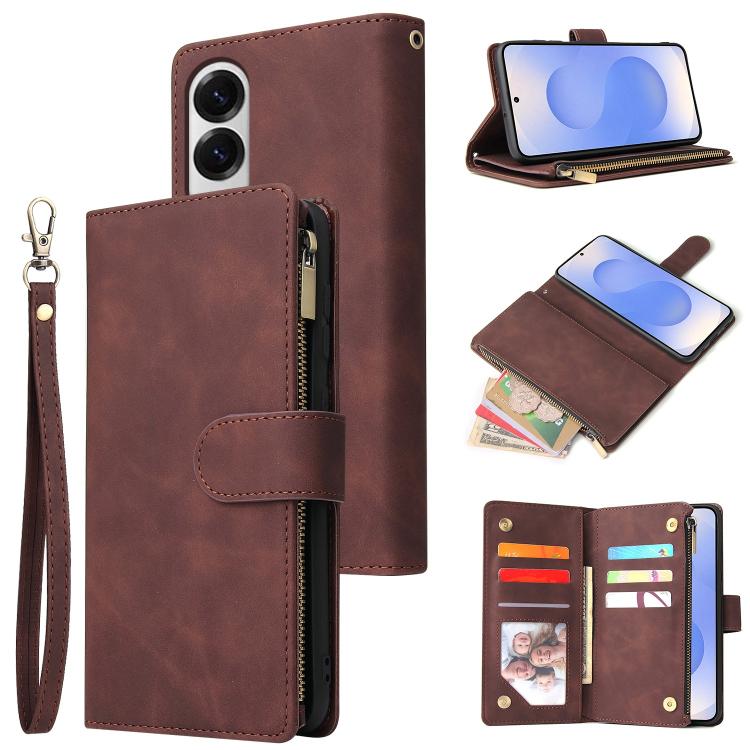 For Samsung Galaxy S25 Edge 5G Multifunctional Frosted Zipper Wallet Leather Phone Case(Coffee)
For Samsung Galaxy S25 Edge 5G Multifunctional Frosted Zipper Wallet Leather Phone Case(Coffee)