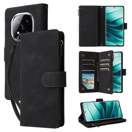 For Redmi Note 14 Pro 5G Multifunctional Frosted Zipper Wallet Leather Phone Case(Black)
For Redmi Note 14 Pro 5G Multifunctional Frosted Zipper Wallet Leather Phone Case(Black)