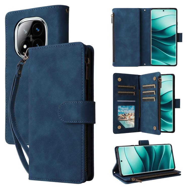 For Redmi Note 14 Pro 5G Multifunctional Frosted Zipper Wallet Leather Phone Case(Blue)
For Redmi Note 14 Pro 5G Multifunctional Frosted Zipper Wallet Leather Phone Case(Blue)
