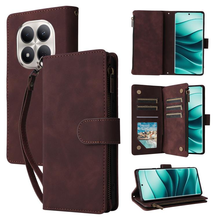 For Redmi Note 15 4G / 5G Global 164mm Multifunctional Frosted Zipper Wallet Leather Phone Case(Coffee)
For Redmi Note 15 4G / 5G Global 164mm Multifunctional Frosted Zipper Wallet Leather Phone Case(Coffee)