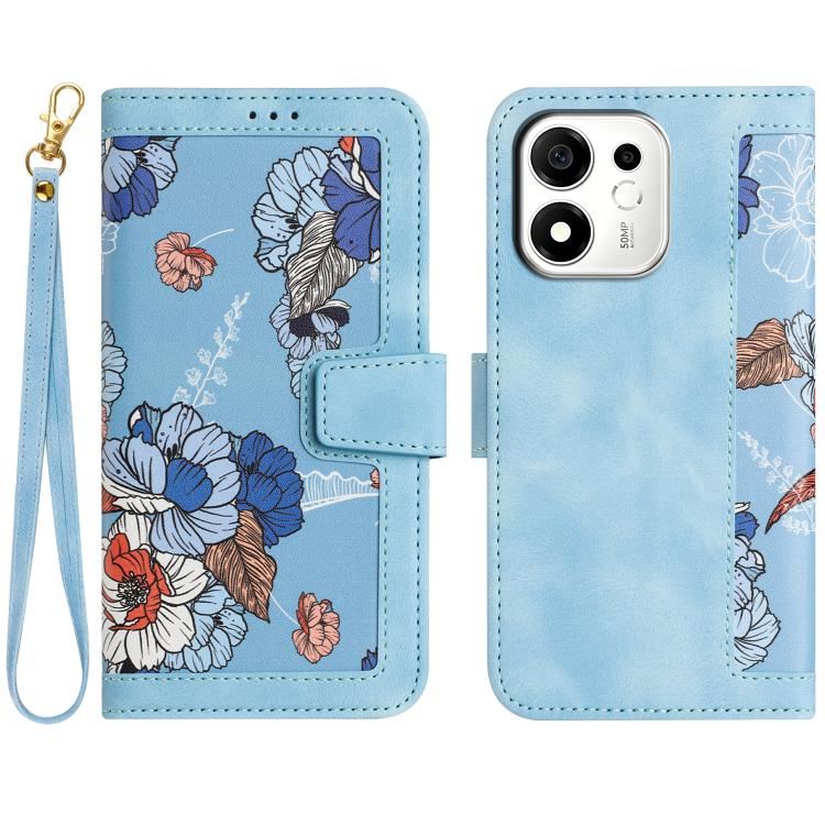 For Honor 600 Smart 5G Floral Pattern Leather Phone Case with Lanyard(Light Blue)
For Honor 600 Smart 5G Floral Pattern Leather Phone Case with Lanyard(Light Blue)