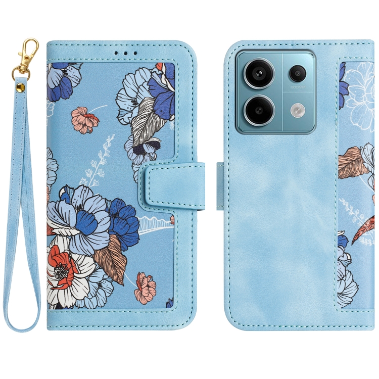 For Redmi Note 13 Pro 5G Floral Pattern Leather Phone Case with Lanyard(Light Blue)
For Redmi Note 13 Pro 5G Floral Pattern Leather Phone Case with Lanyard(Light Blue)