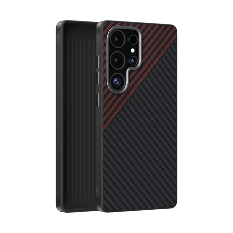 For Samsung Galaxy S25 Ultra 5G ABEEL C Carbon Fiber Series 6D Micro Relief MagSafe Phone Case(Black Red)
For Samsung Galaxy S25 Ultra 5G ABEEL C Carbon Fiber Series 6D Micro Relief MagSafe Phone Case(Black Red)