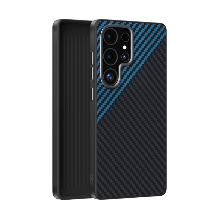 For Samsung Galaxy S25 Ultra 5G ABEEL C Carbon Fiber Series 6D Micro Relief MagSafe Phone Case(Black Blue)
For Samsung Galaxy S25 Ultra 5G ABEEL C Carbon Fiber Series 6D Micro Relief MagSafe Phone Case(Black Blue)