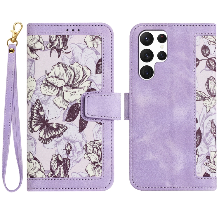 For Samsung Galaxy S25 Ultra 5G Floral Pattern Leather Phone Case with Lanyard(Light Purple)
For Samsung Galaxy S25 Ultra 5G Floral Pattern Leather Phone Case with Lanyard(Light Purple)