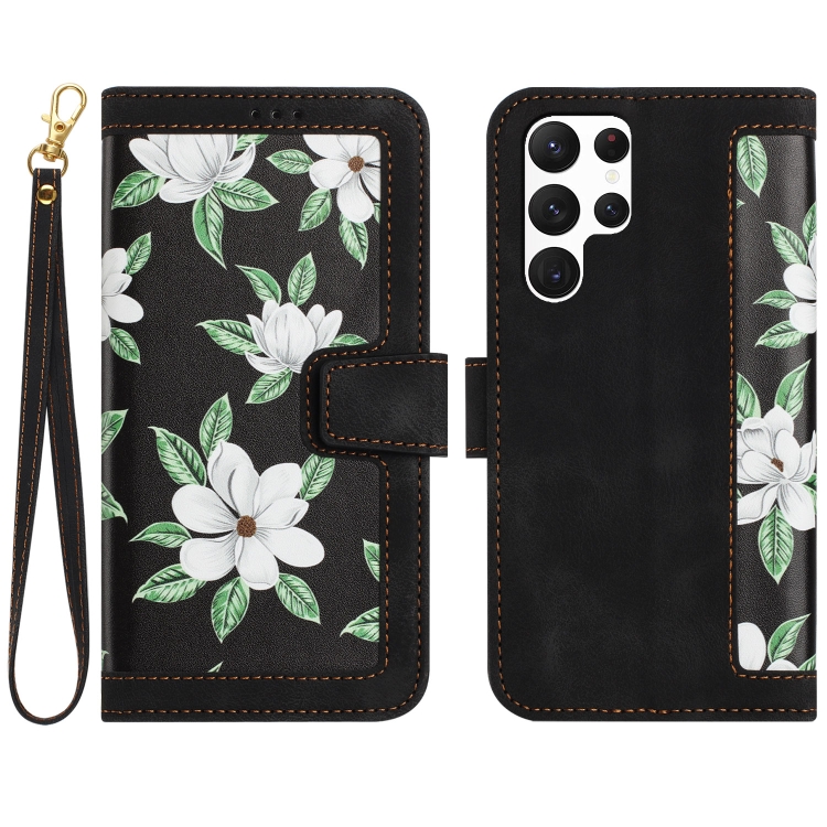 For Samsung Galaxy S25 Ultra 5G Floral Pattern Leather Phone Case with Lanyard(Black)
For Samsung Galaxy S25 Ultra 5G Floral Pattern Leather Phone Case with Lanyard(Black)