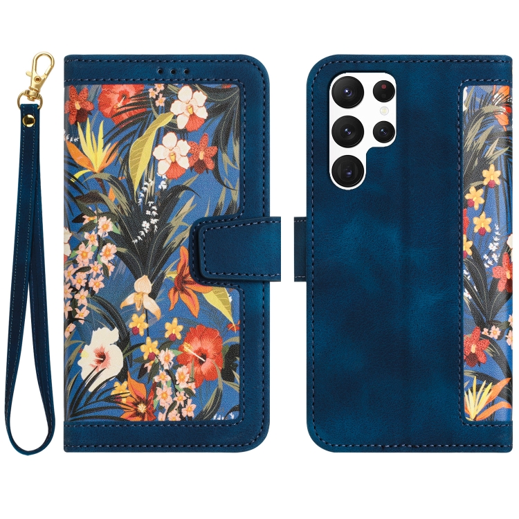 For Samsung Galaxy S24 Ultra 5G Floral Pattern Leather Phone Case with Lanyard(Dark Blue)
For Samsung Galaxy S24 Ultra 5G Floral Pattern Leather Phone Case with Lanyard(Dark Blue)
