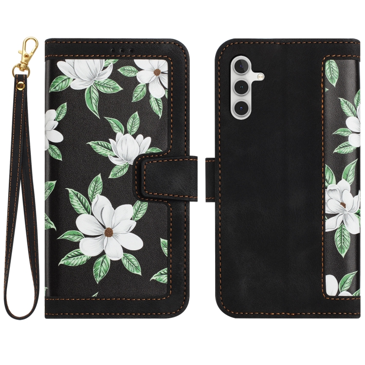 For Samsung Galaxy S24 5G Floral Pattern Leather Phone Case with Lanyard(Black)
For Samsung Galaxy S24 5G Floral Pattern Leather Phone Case with Lanyard(Black)