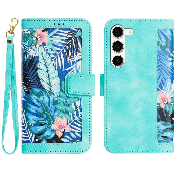 For Samsung Galaxy S23+ 5G Floral Pattern Leather Phone Case with Lanyard(Green)
For Samsung Galaxy S23+ 5G Floral Pattern Leather Phone Case with Lanyard(Green)