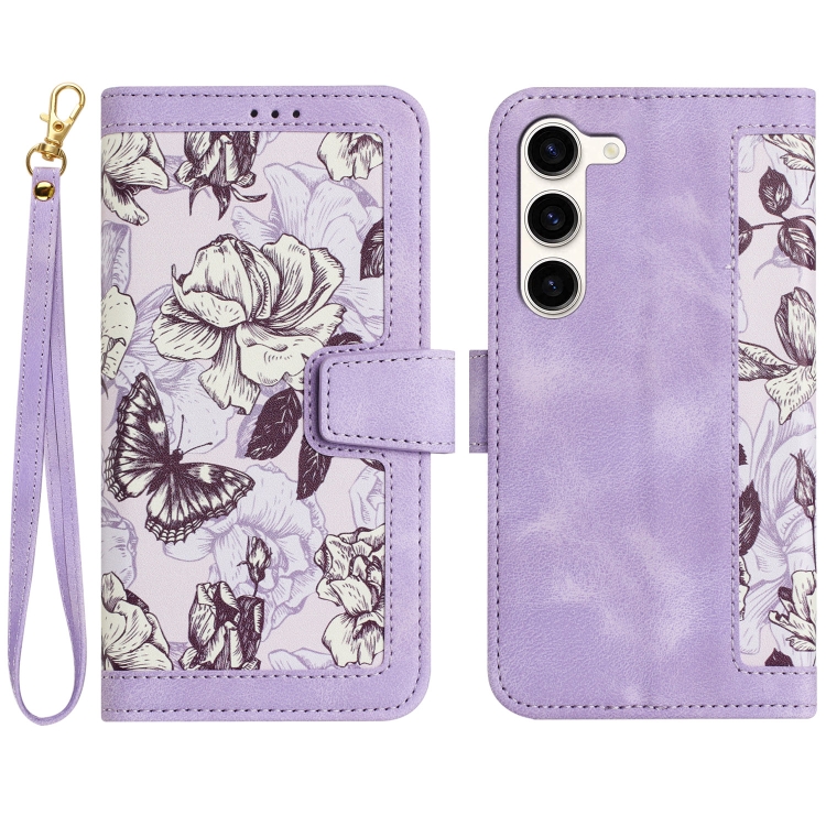 For Samsung Galaxy S23+ 5G Floral Pattern Leather Phone Case with Lanyard(Light Purple)
For Samsung Galaxy S23+ 5G Floral Pattern Leather Phone Case with Lanyard(Light Purple)