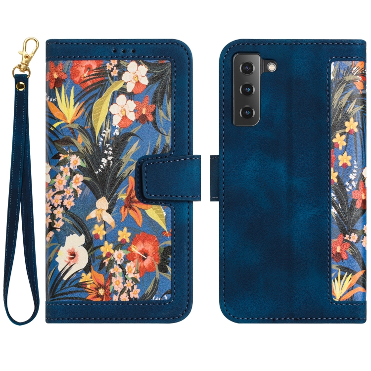 For Samsung Galaxy S22+ 5G Floral Pattern Leather Phone Case with Lanyard(Dark Blue)
For Samsung Galaxy S22+ 5G Floral Pattern Leather Phone Case with Lanyard(Dark Blue)