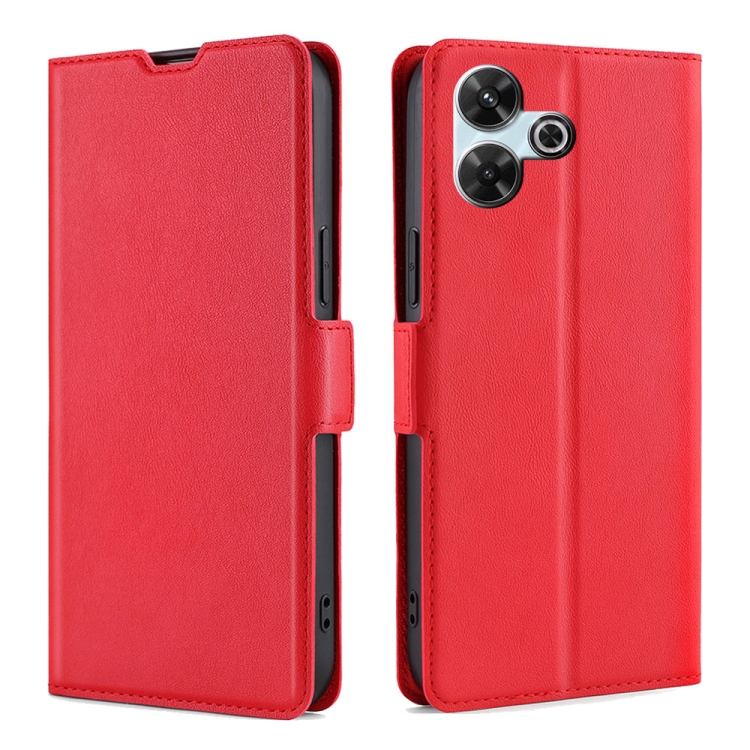 For Redmi 13 4G Ultra-thin Voltage Side Buckle Horizontal Flip Leather Phone Case(Red)
For Redmi 13 4G Ultra-thin Voltage Side Buckle Horizontal Flip Leather Phone Case(Red)
