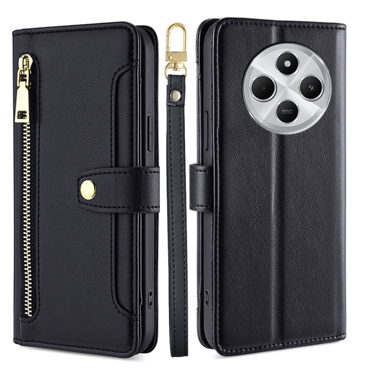 For Redmi 14C 4G Sheep Texture Cross-body Zipper Wallet Leather Phone Case(Black)
For Redmi 14C 4G Sheep Texture Cross-body Zipper Wallet Leather Phone Case(Black)