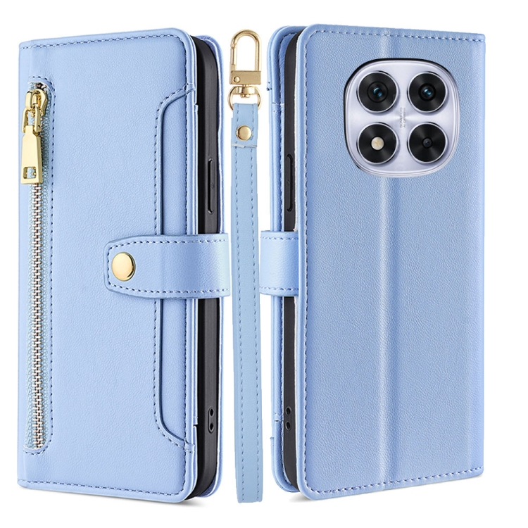 For Redmi Note 14 Pro 5G Sheep Texture Cross-body Zipper Wallet Leather Phone Case(Blue)
For Redmi Note 14 Pro 5G Sheep Texture Cross-body Zipper Wallet Leather Phone Case(Blue)