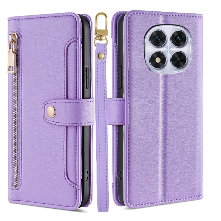 For Redmi Note 14 Pro 5G Sheep Texture Cross-body Zipper Wallet Leather Phone Case(Purple)
For Redmi Note 14 Pro 5G Sheep Texture Cross-body Zipper Wallet Leather Phone Case(Purple)