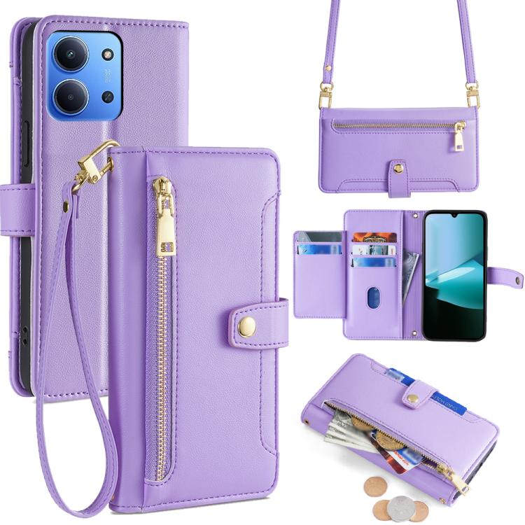 For Redmi 15C 5G / 4G EU 173mm / Poco C85 5G Sheep Texture Cross-body Zipper Wallet Leather Phone Case(Purple)
For Redmi 15C 5G / 4G EU 173mm / Poco C85 5G Sheep Texture Cross-body Zipper Wallet Leather Phone Case(Purple)