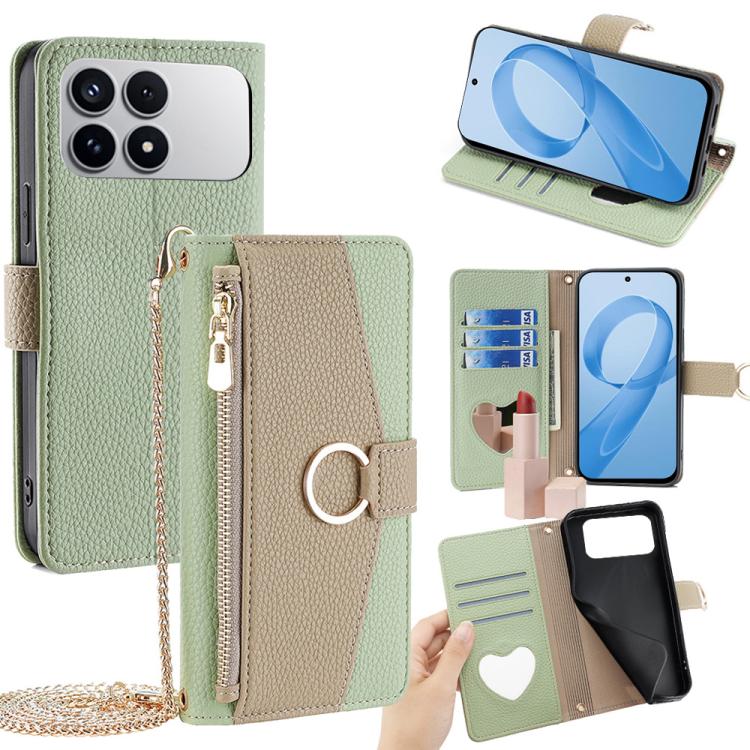 For Redmi K90 / Poco F8 Pro Crossbody Litchi Texture Leather Phone Case(Green)
For Redmi K90 / Poco F8 Pro Crossbody Litchi Texture Leather Phone Case(Green)