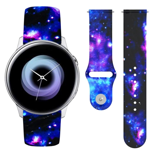 For Samsung Galaxy Active2 20mm Reverse Buckle Printed Silicone Watch Band(Starry Sky)
For Samsung Galaxy Active2 20mm Reverse Buckle Printed Silicone Watch Band(Starry Sky)