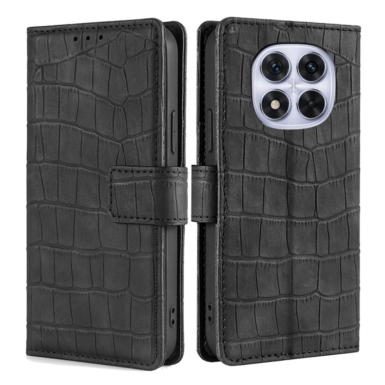 For Redmi Note 14 Pro 5G Skin Feel Crocodile Magnetic Clasp Leather Phone Case(Black)
For Redmi Note 14 Pro 5G Skin Feel Crocodile Magnetic Clasp Leather Phone Case(Black)