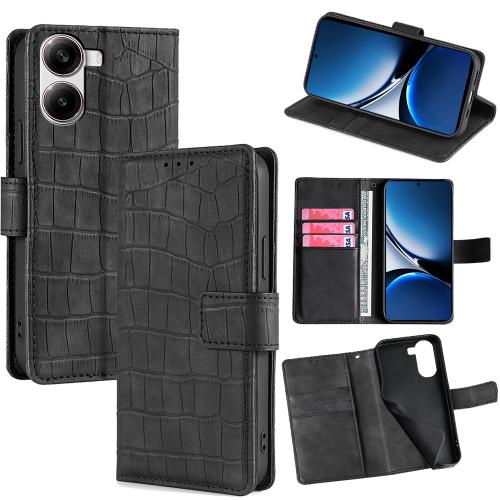 For Redmi Turbo 4 Skin Feel Crocodile Magnetic Clasp Leather Phone Case(Black)
For Redmi Turbo 4 Skin Feel Crocodile Magnetic Clasp Leather Phone Case(Black)