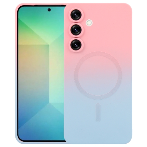 For Samsung Galaxy S25+ 5G Liquid TPU Silicone Gradient MagSafe Phone Case(Pink Blue)
For Samsung Galaxy S25+ 5G Liquid TPU Silicone Gradient MagSafe Phone Case(Pink Blue)
