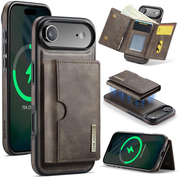 For iPhone Air DG.MING M6 Series RFID Tri-fold Card Bag Removable Leather Phone Case(Coffee)
For iPhone Air DG.MING M6 Series RFID Tri-fold Card Bag Removable Leather Phone Case(Coffee)